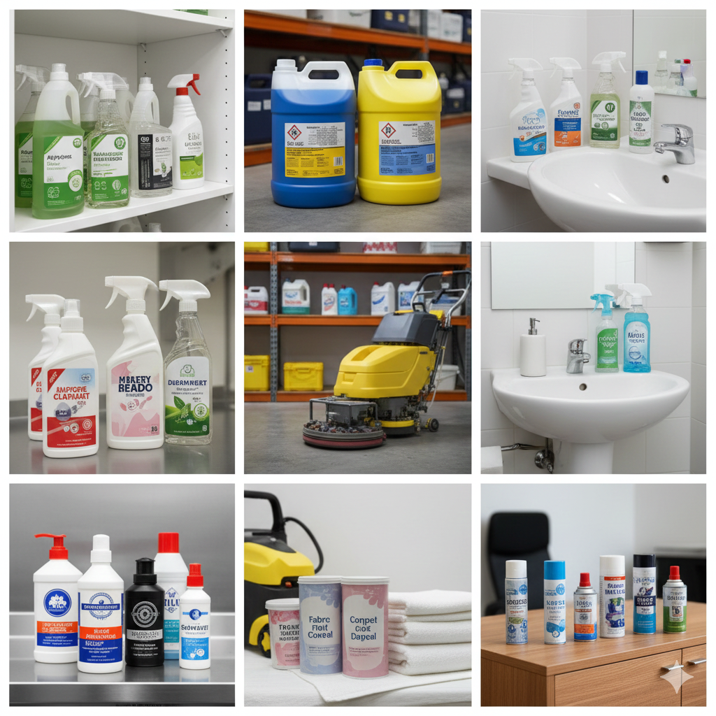 House keeping cleaning chemicals